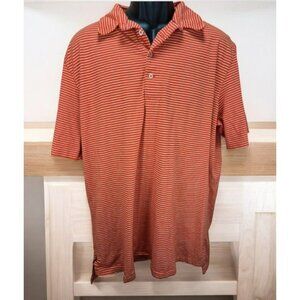 Polo Ralph Lauren Mens Orange Striped Polo XL